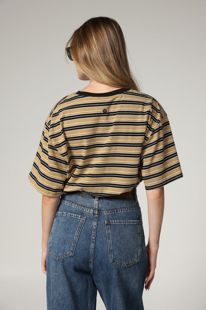 Just Black Striped T-Shirt