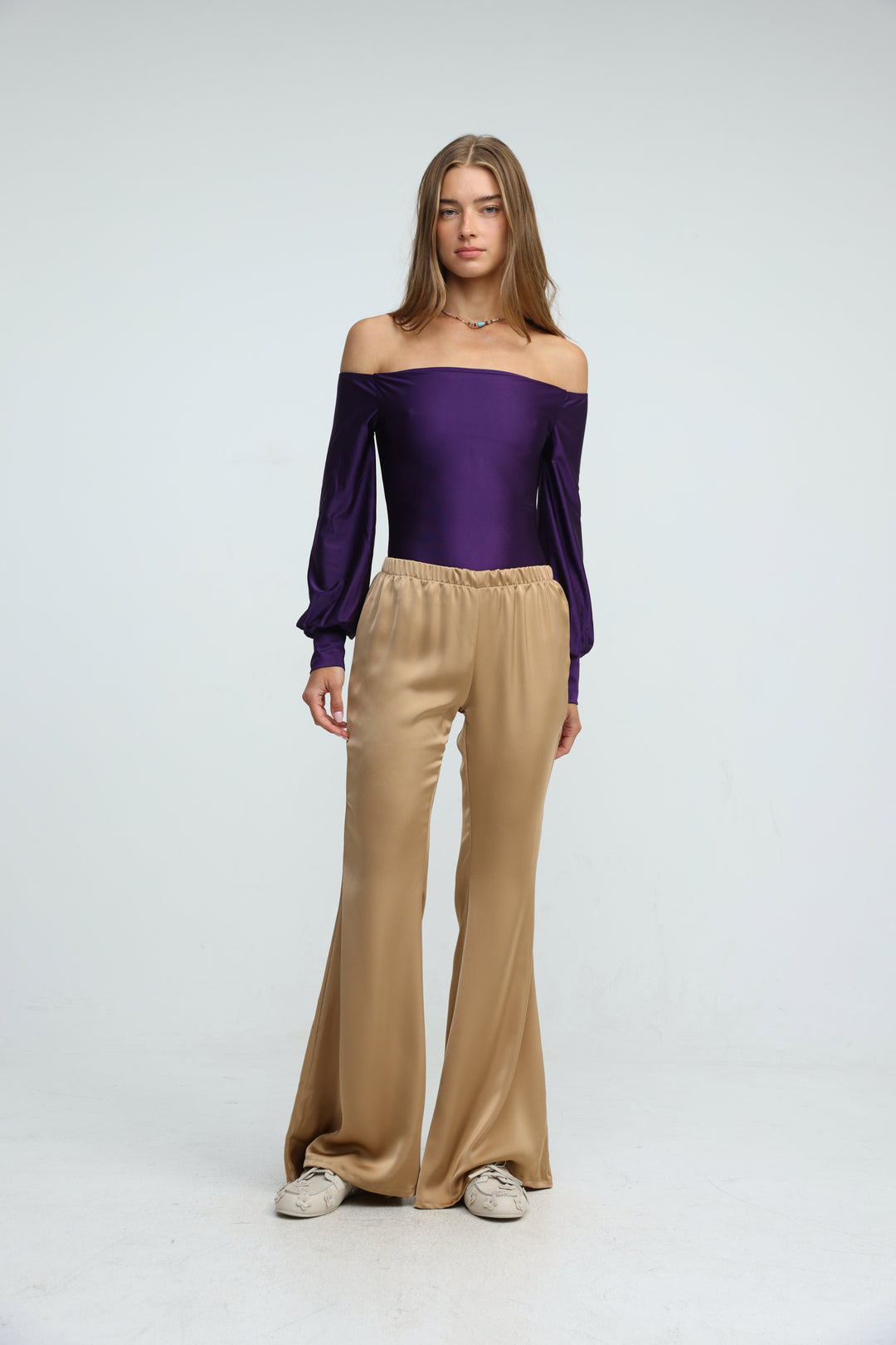 Era Purple Off Shoulder Bodysuit