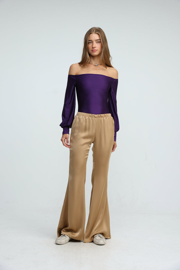 Era Purple Off Shoulder Bodysuit