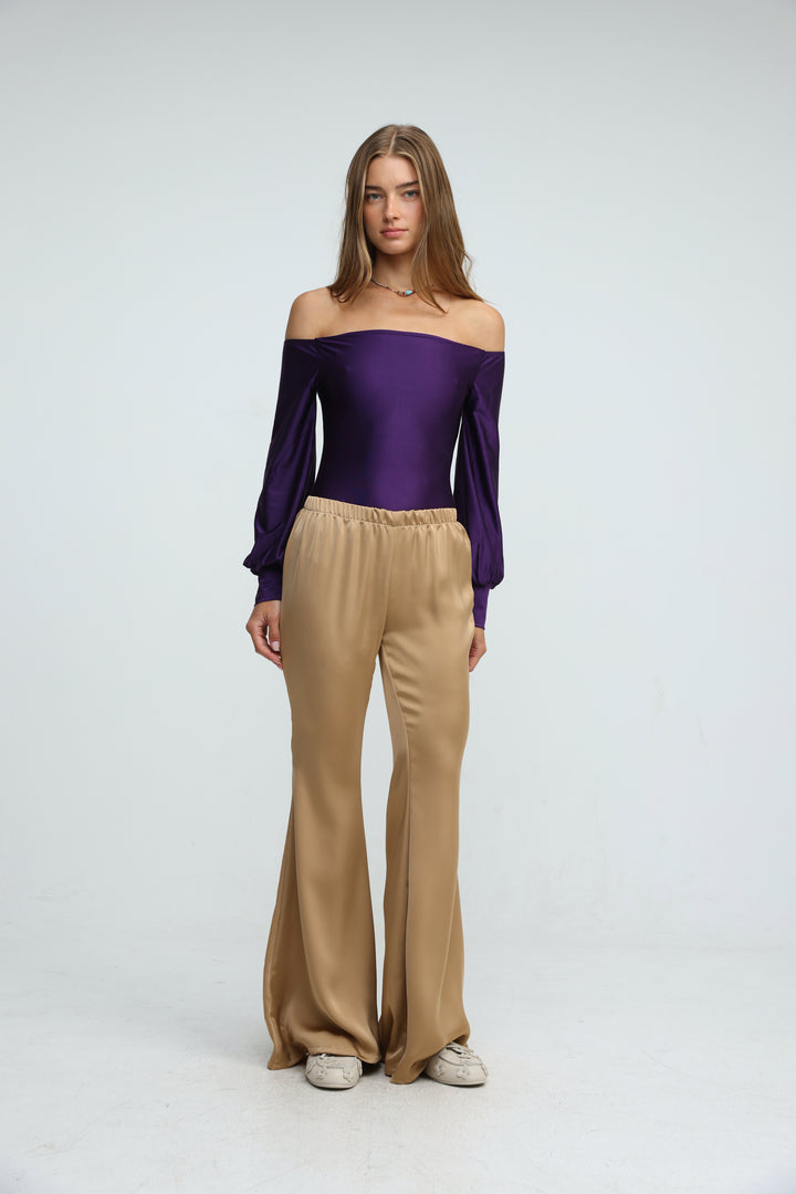 Era Purple Off Shoulder Bodysuit