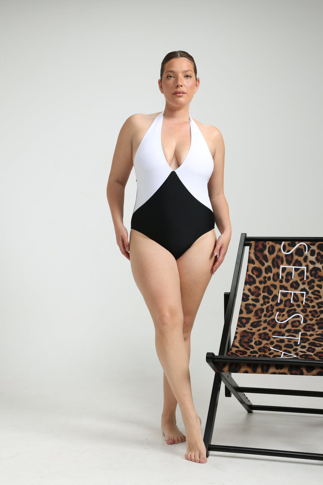 Classicism Black/White Swimsuit
