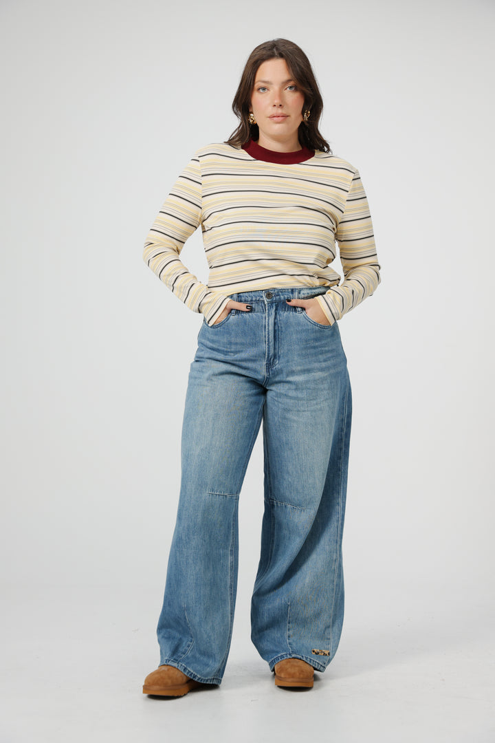 Rebase Black Striped Shirt