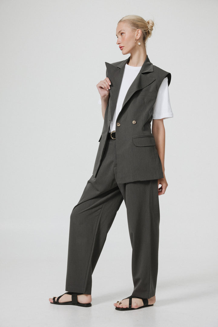 Office Grey Vest