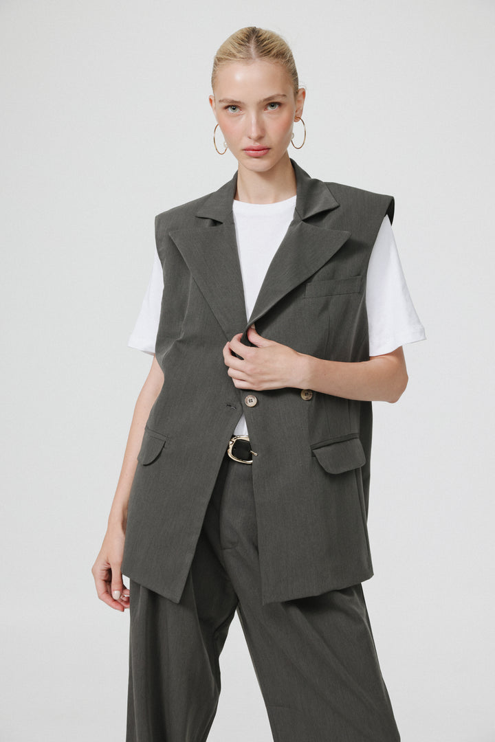 Office Grey Vest