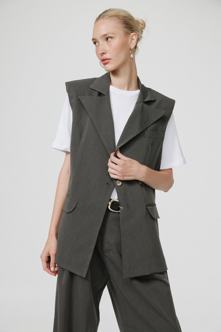 Office Grey Vest