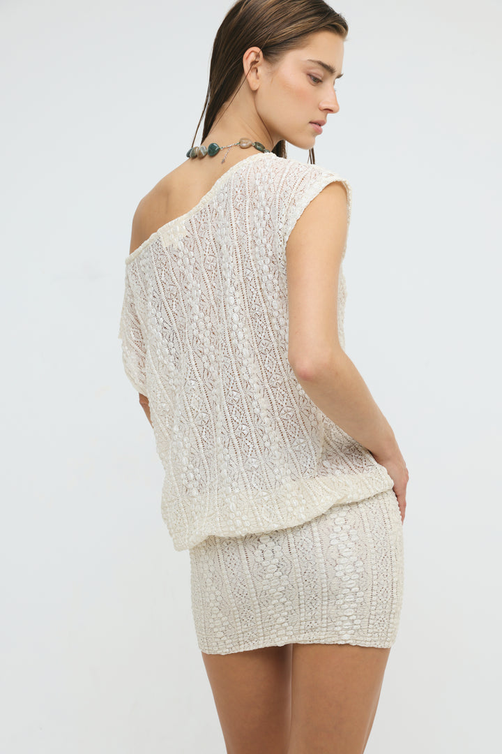 Palma Cream Mini Dress