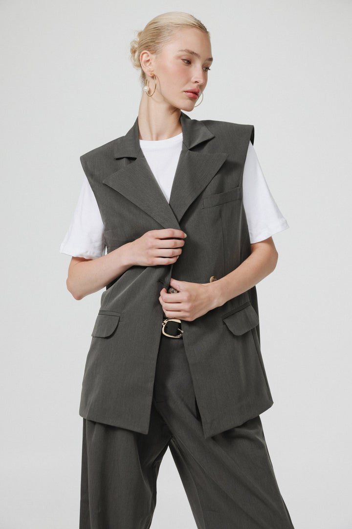 Office Grey Vest