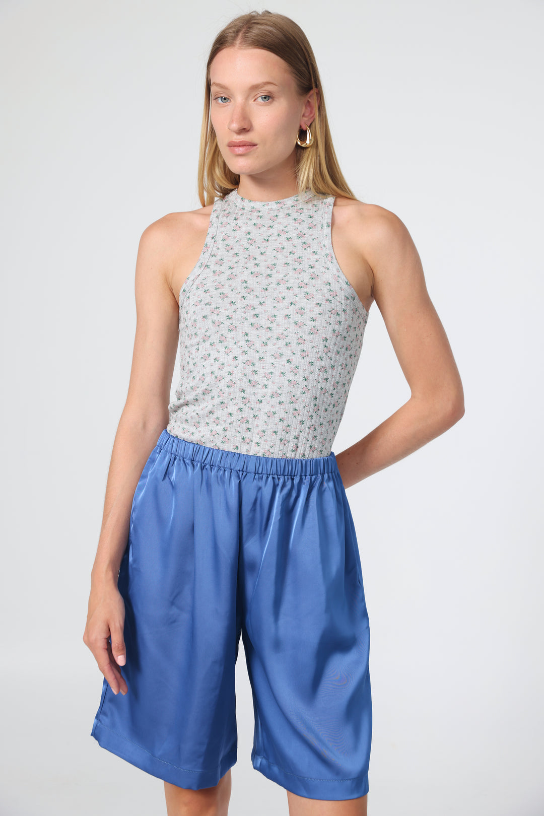 Saba Grey Floral Tank
