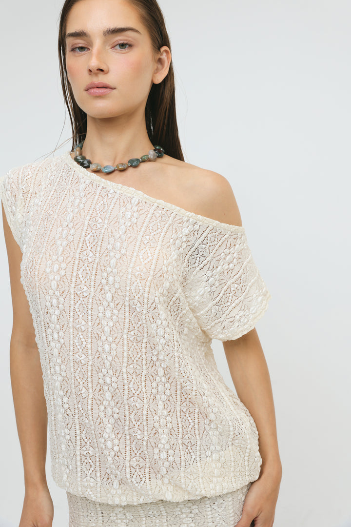 Palma Cream Mini Dress