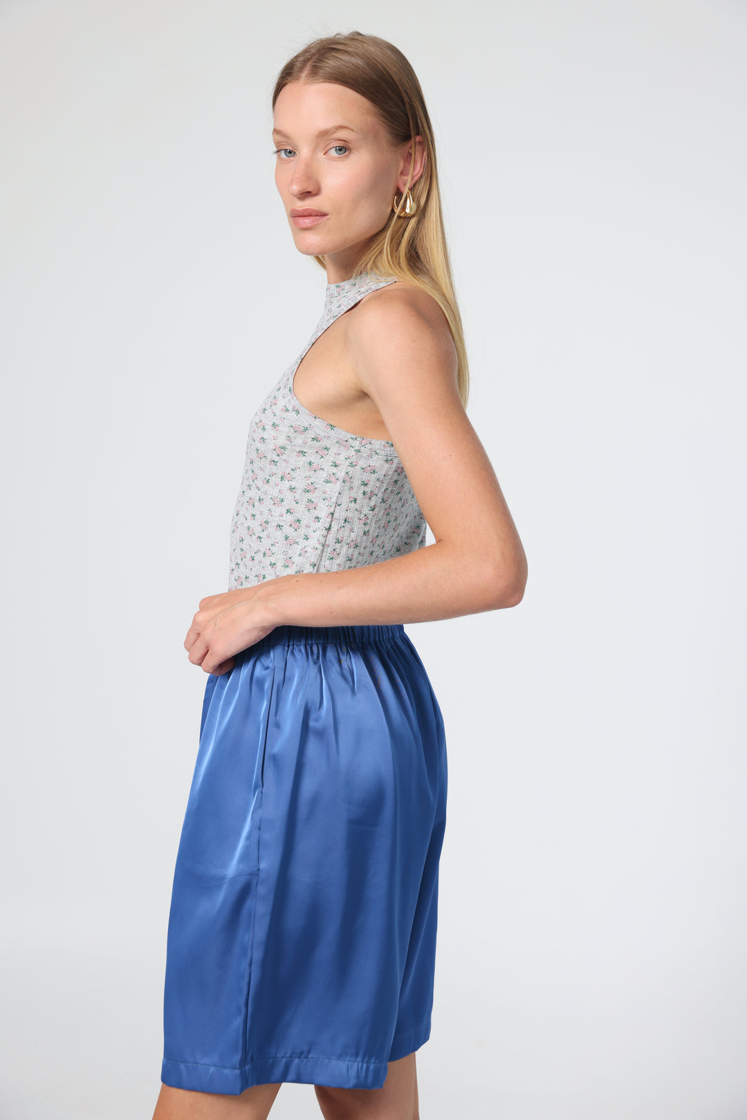 Saba Grey Floral Tank