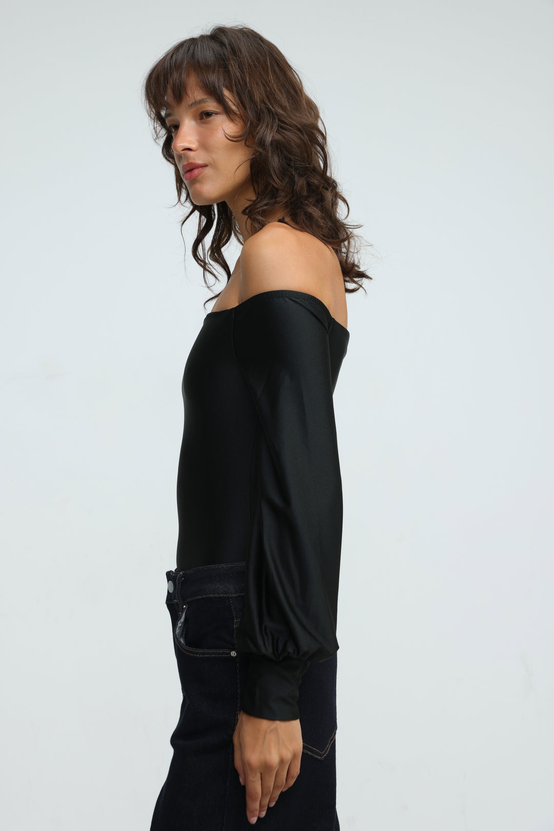 Era Black Off Shoulder Bodysuit