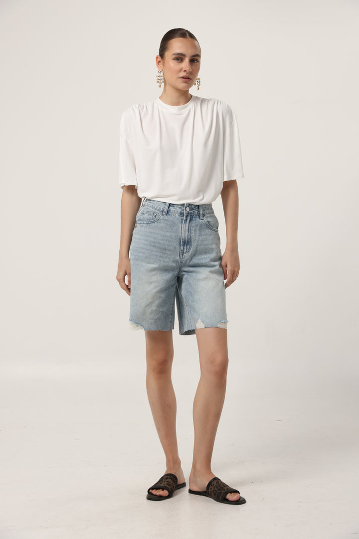 Star 606 Light Blue Bermuda Denim