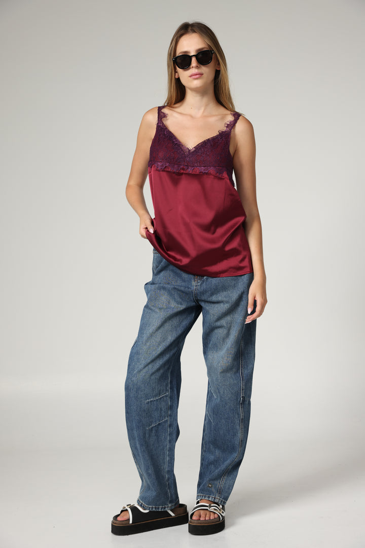 Lace Wine Tank