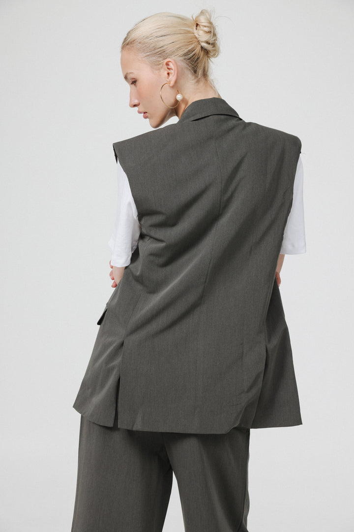 Office Grey Vest