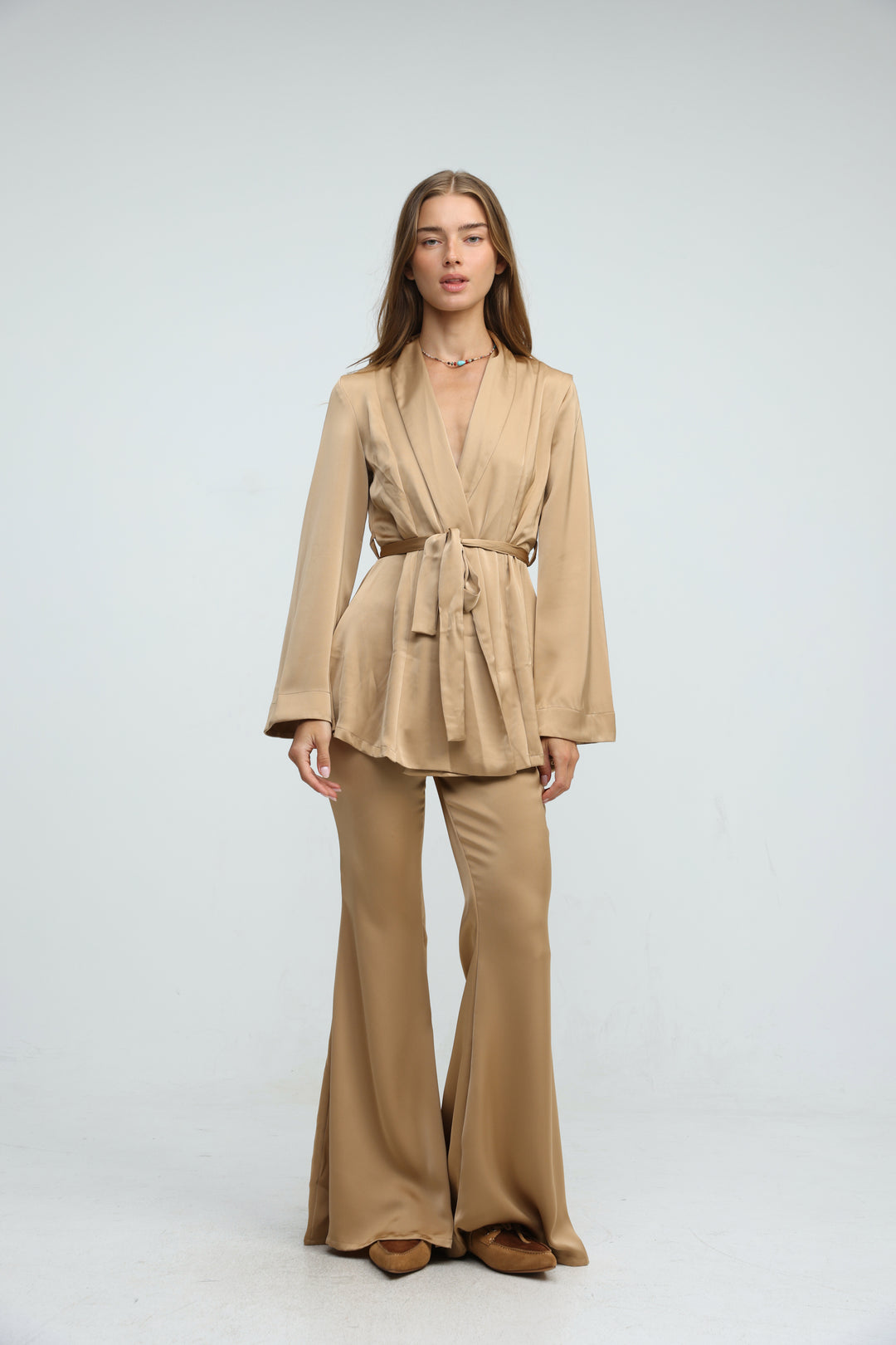 Frisson Brown Kimono