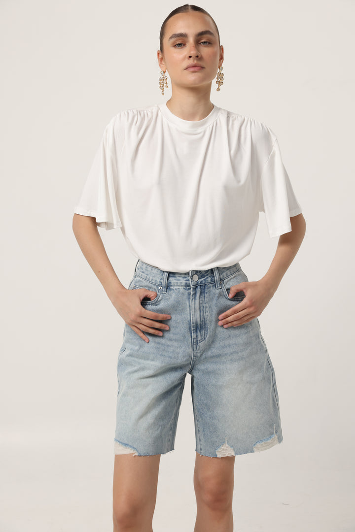 Star 606 Light Blue Bermuda Denim
