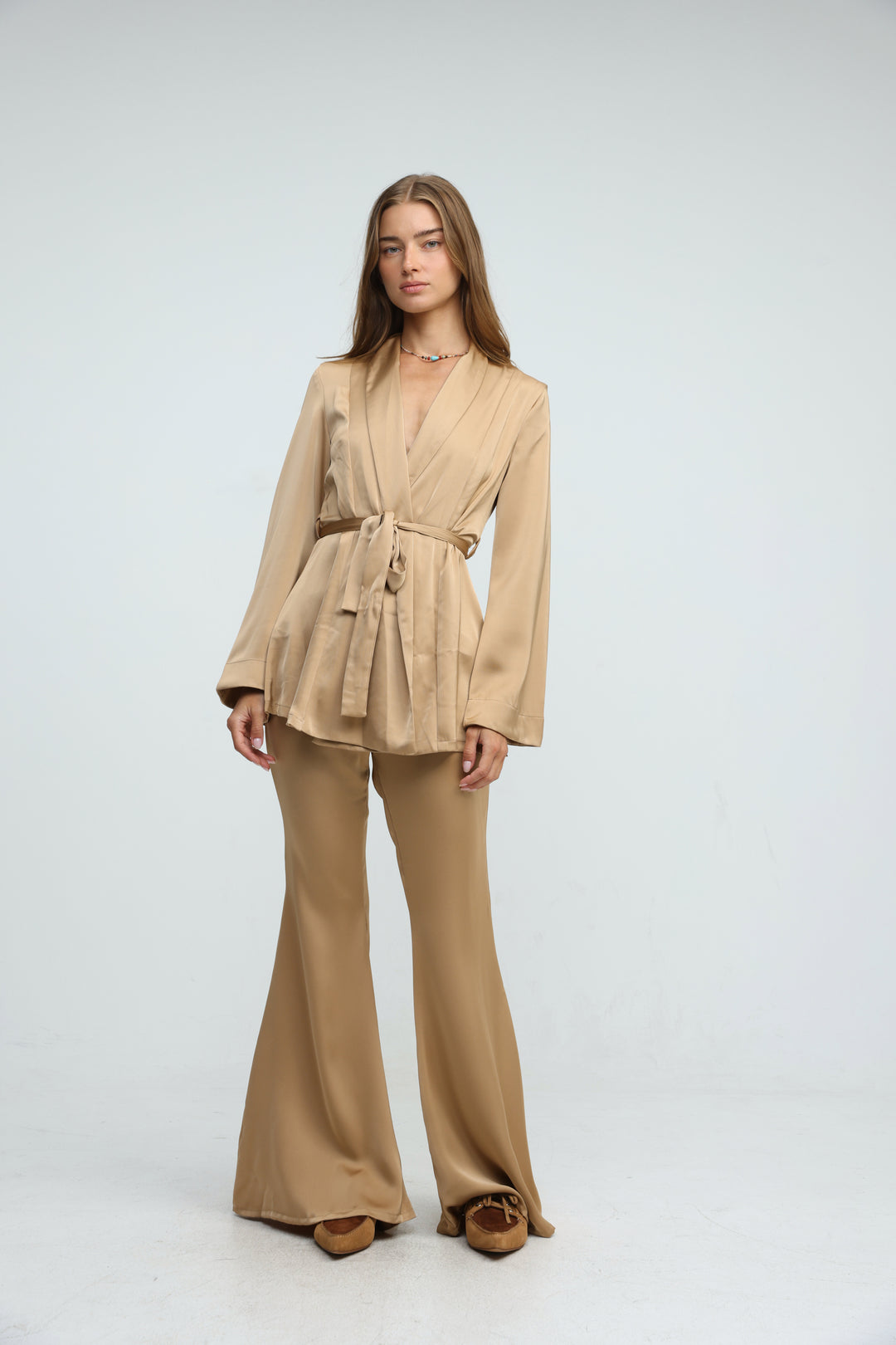 Frisson Brown Kimono