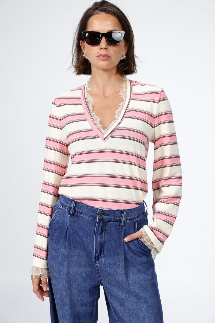 Mystery Pink Striped Shirt