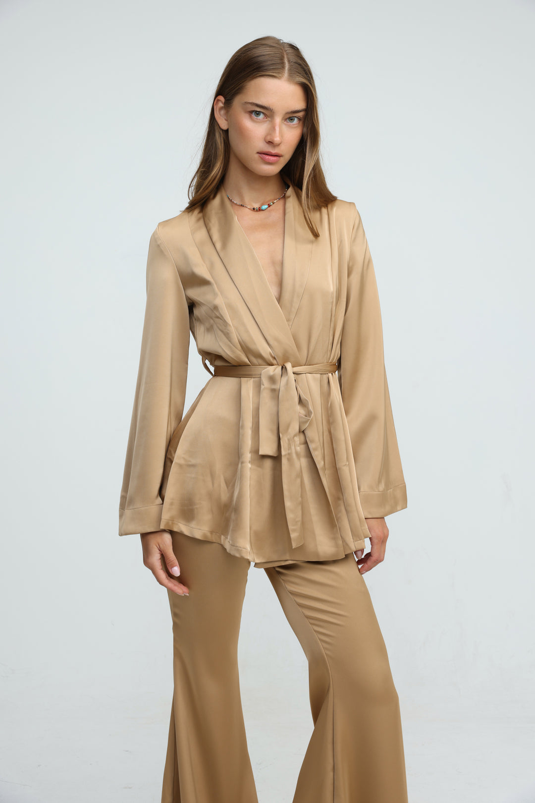Frisson Brown Kimono