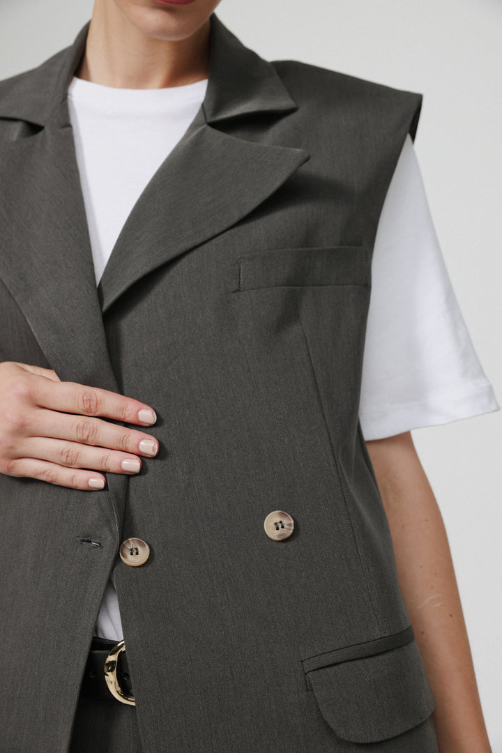Office Grey Vest