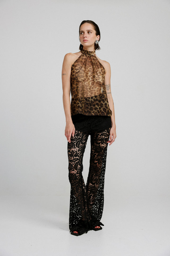 Collar Leopard Tank