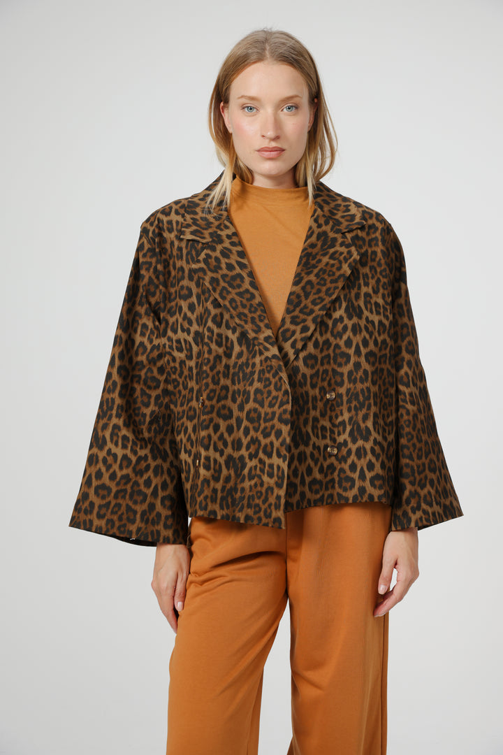 Beer Leopard Blazer