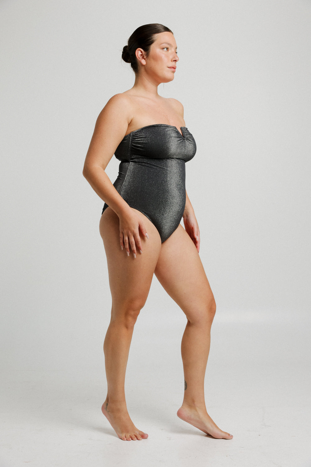 Streep Sparkly Black Swimsuit