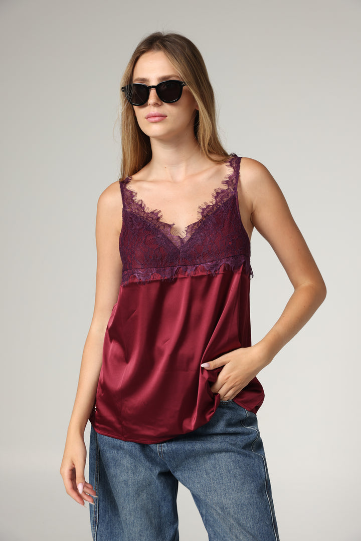 Lace Wine Tank