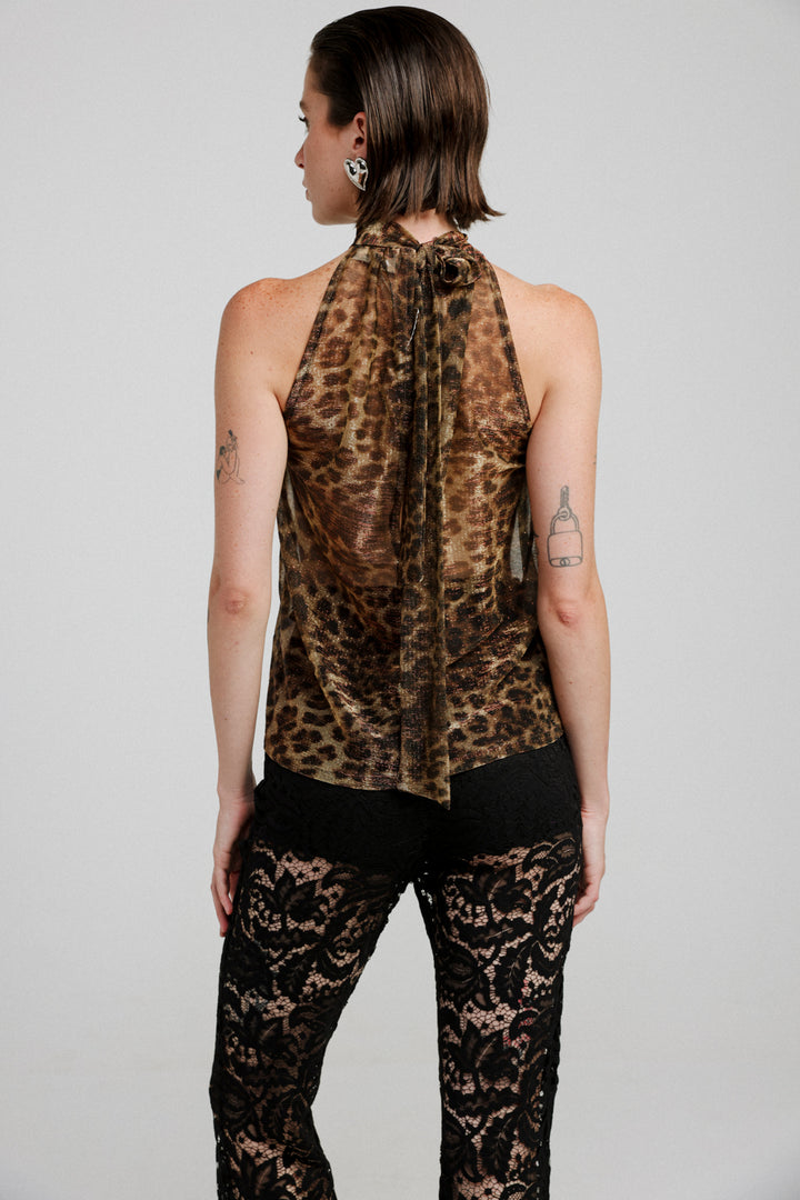 Collar Leopard Tank