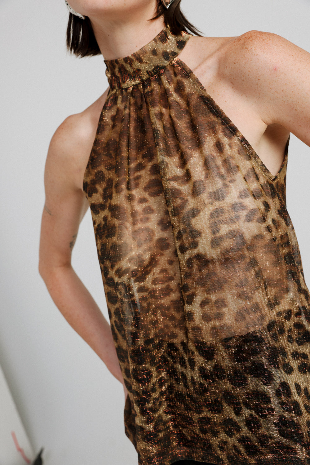 Collar Leopard Tank