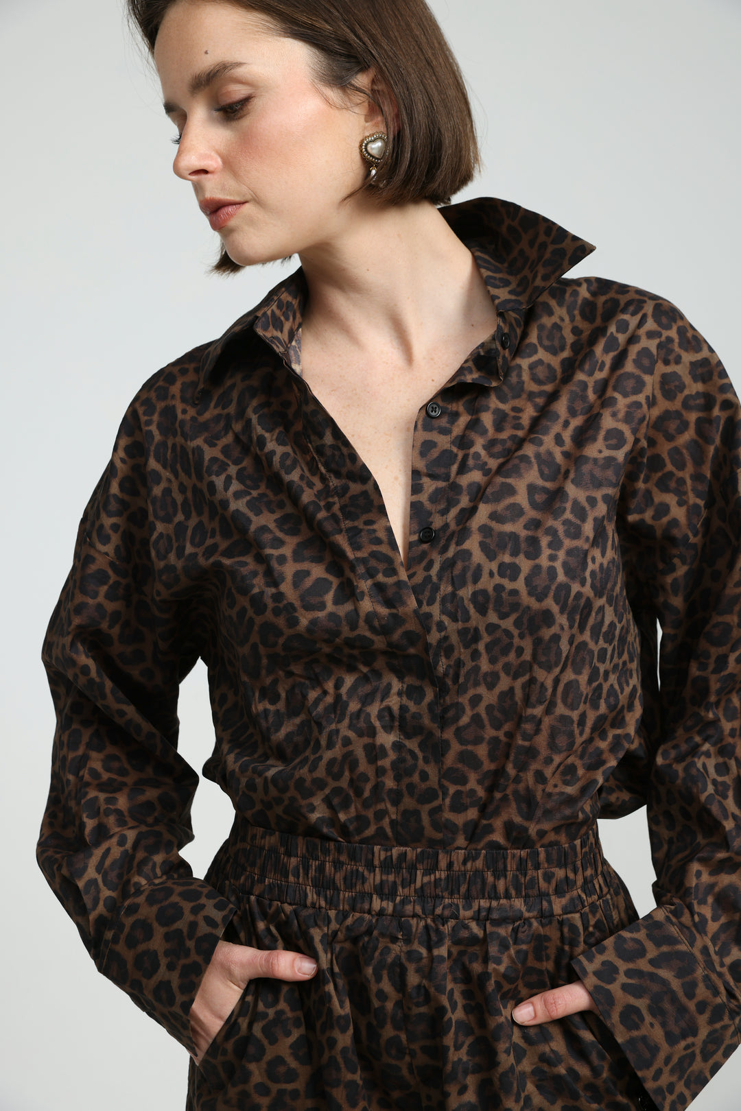Leopard Buttoned Shirt