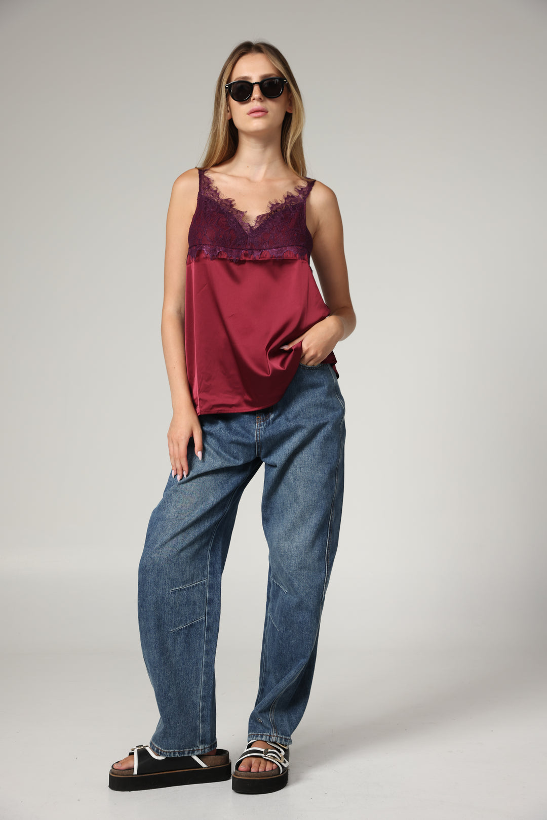 Lace Wine Tank
