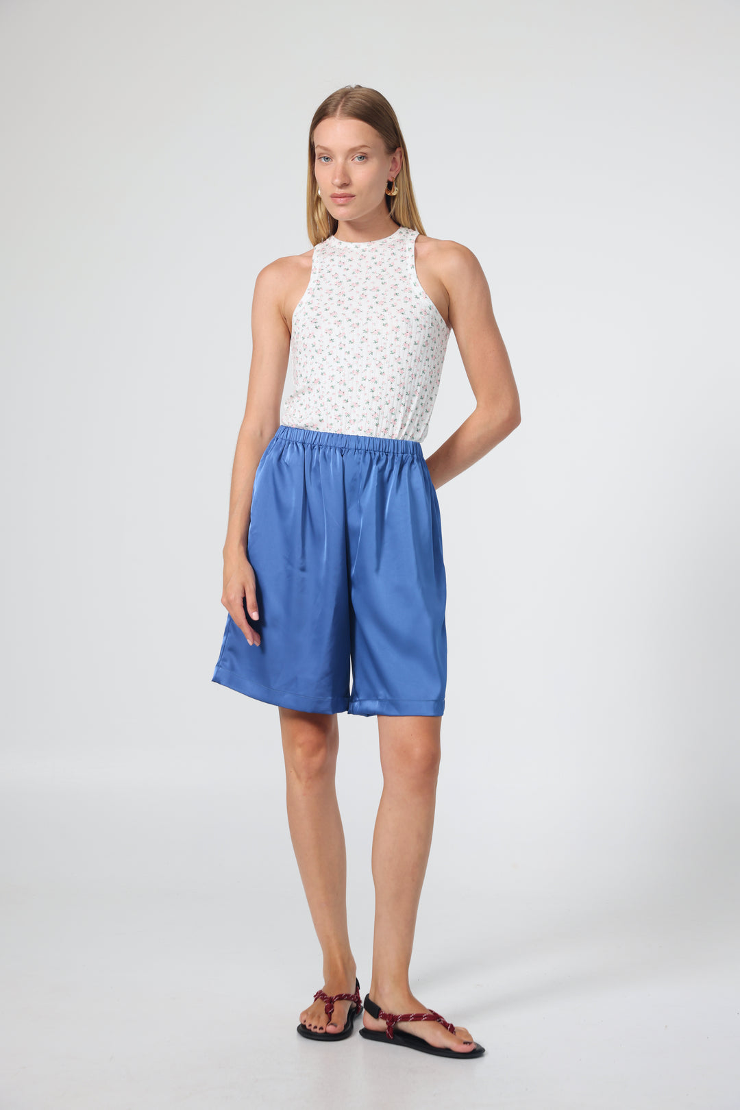 Saba White Floral Tank