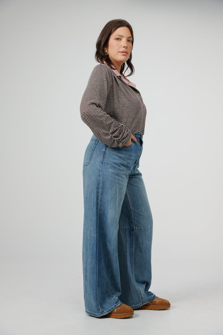 Poenta Black Striped Polo