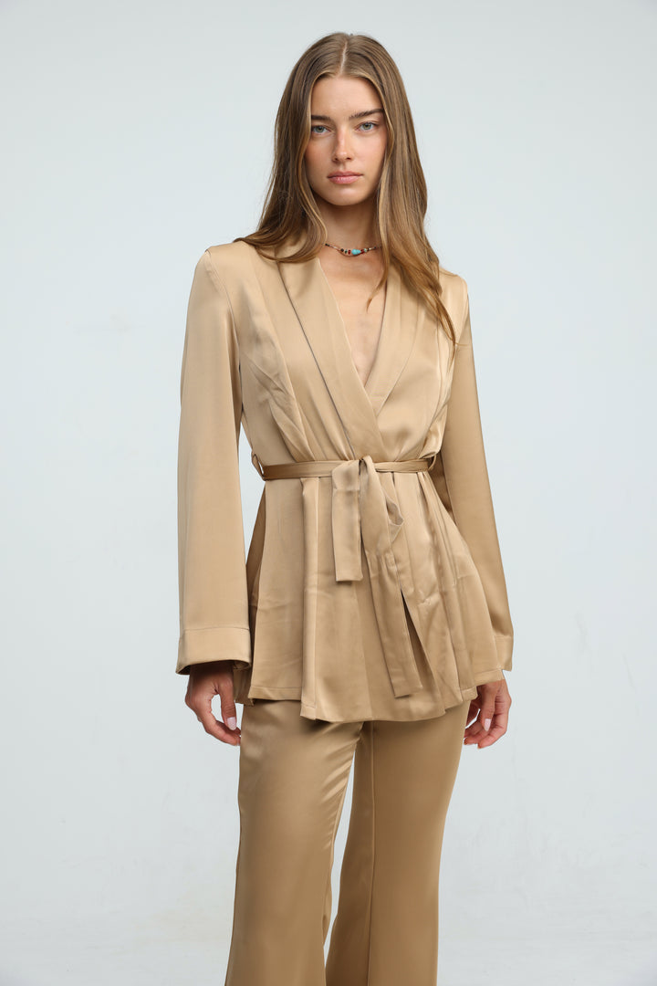 Frisson Brown Kimono