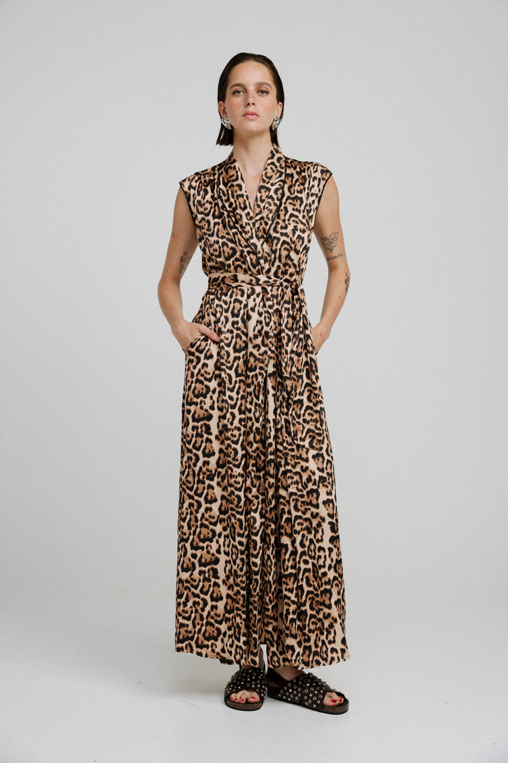 Wrap Leopard Dress