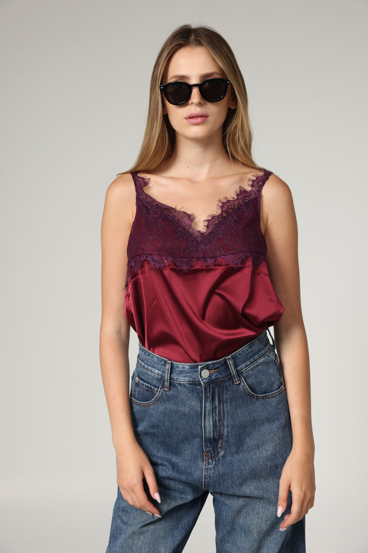 Lace Wine Tank