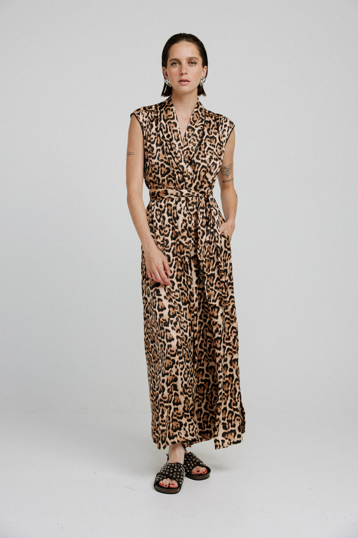 Wrap Leopard Dress