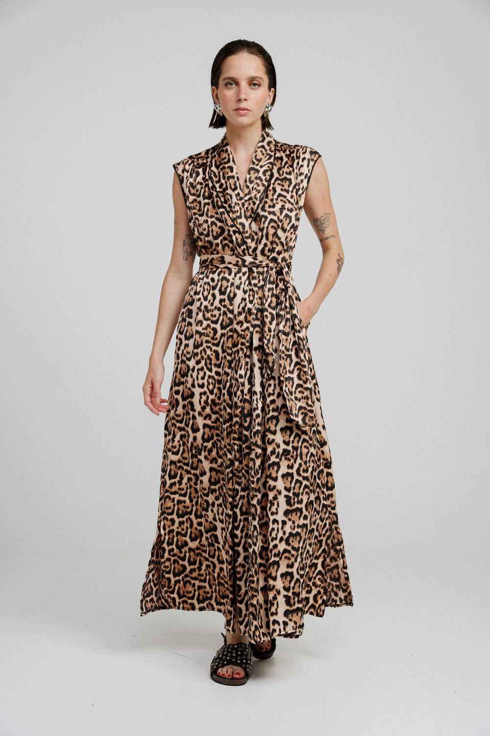 Wrap Leopard Dress