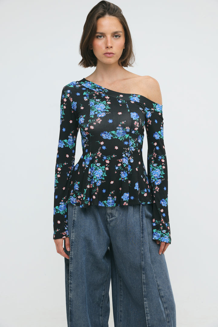 State Floral Drop Shoulder Shirt