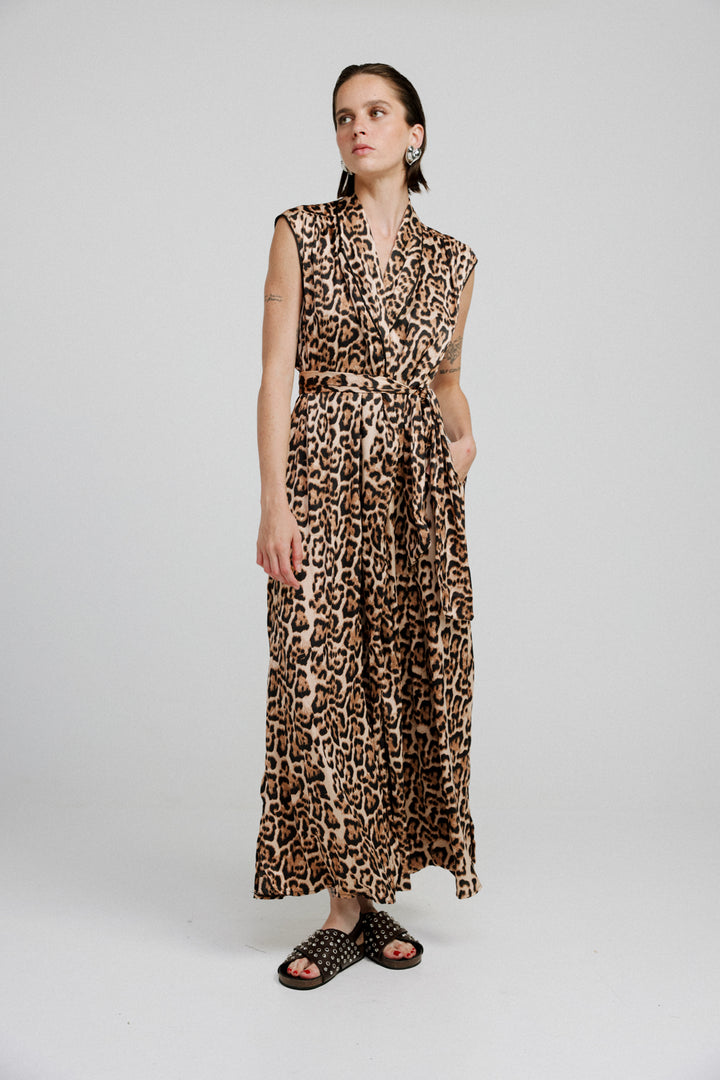 Wrap Leopard Dress