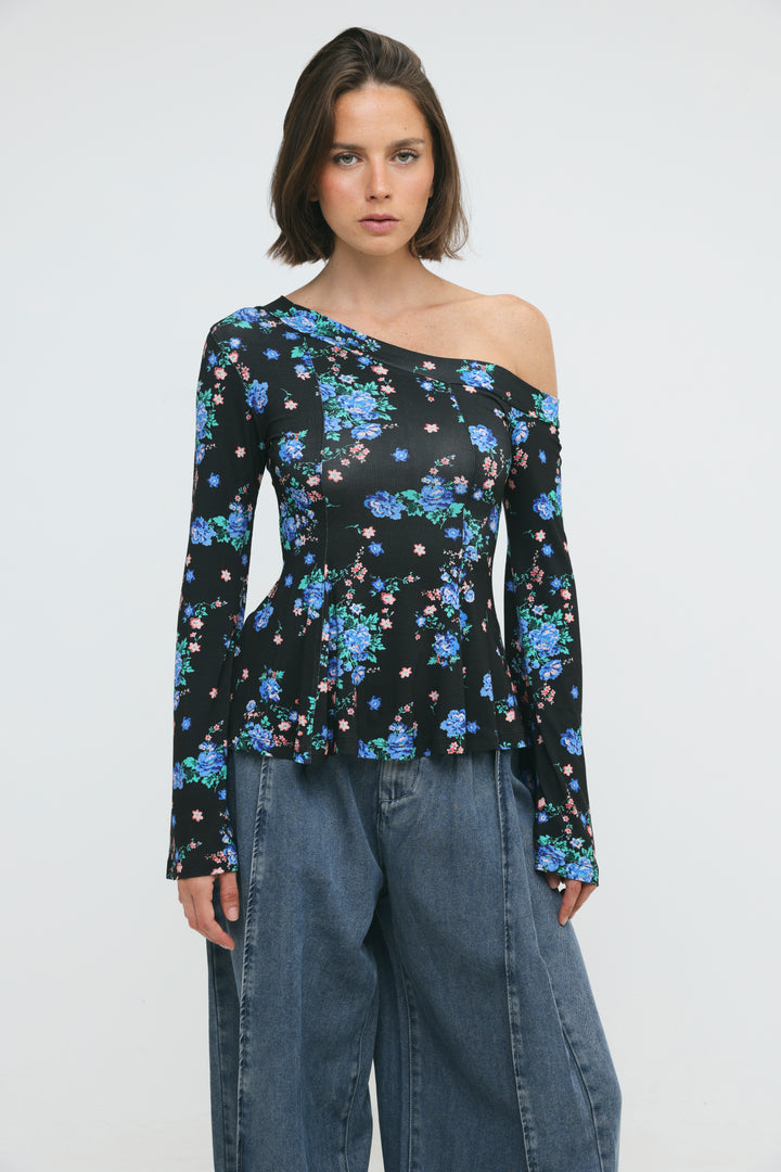 State Floral Drop Shoulder Shirt