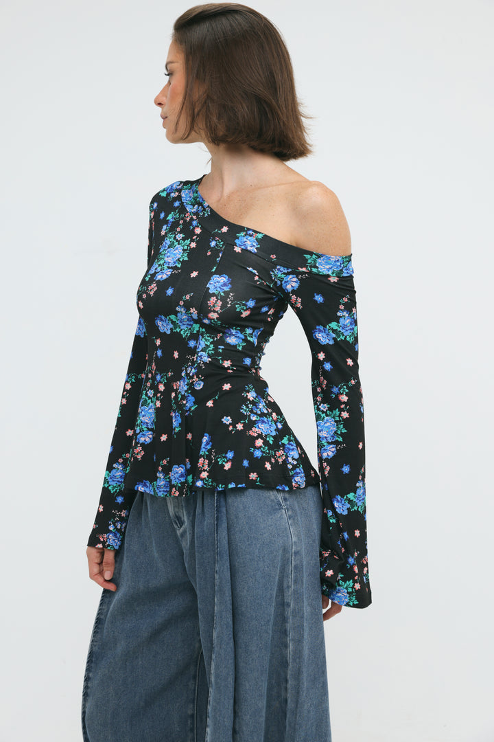 State Floral Drop Shoulder Shirt
