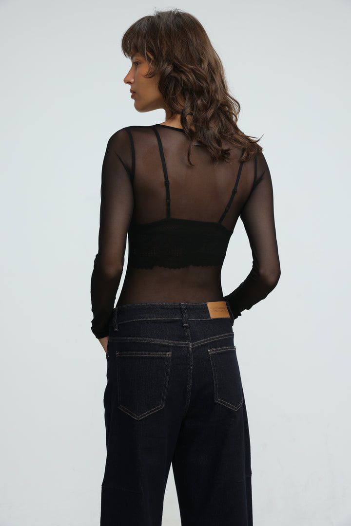 Stage Black Bodysuit