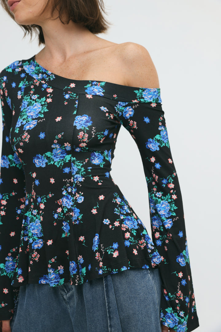 State Floral Drop Shoulder Shirt