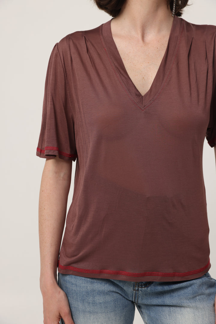 Clean Brown V T-Shirt