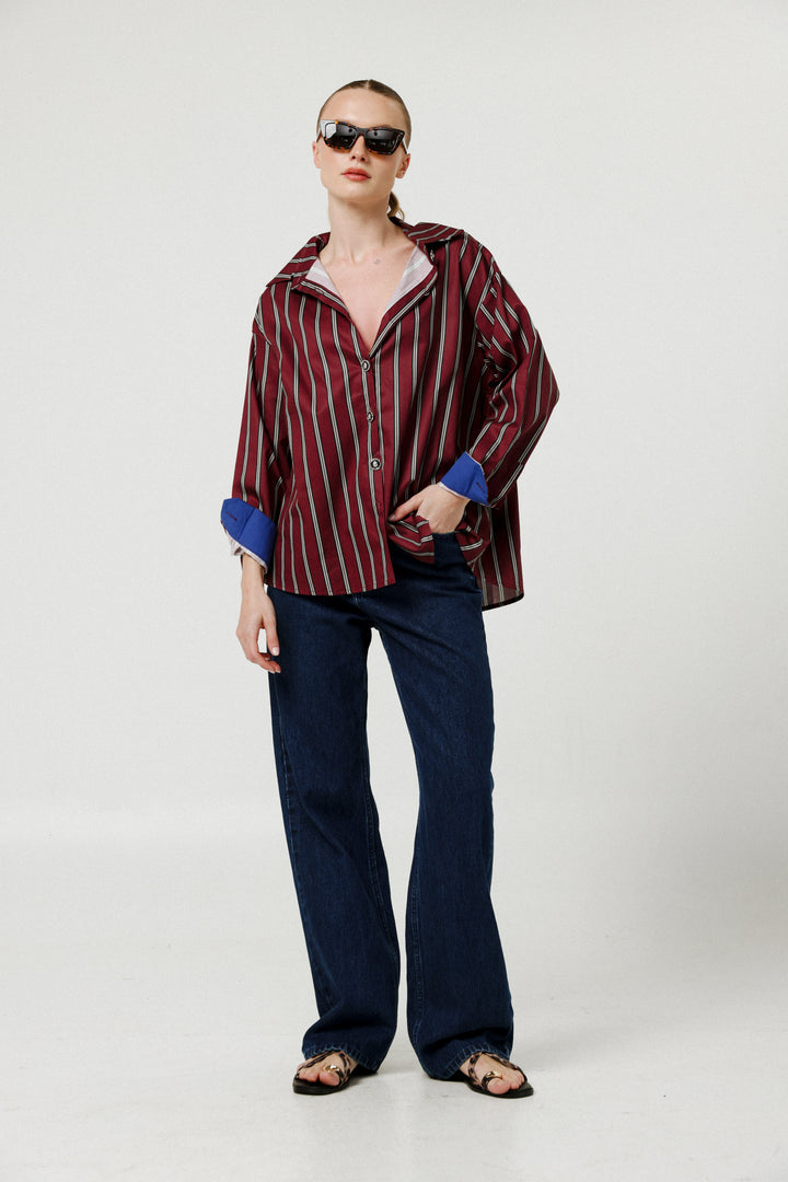 Crown Wine Buttoned Shirt