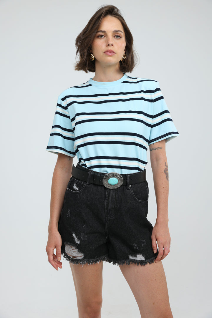 Cocoonut Light Blue Striped T-Shirt