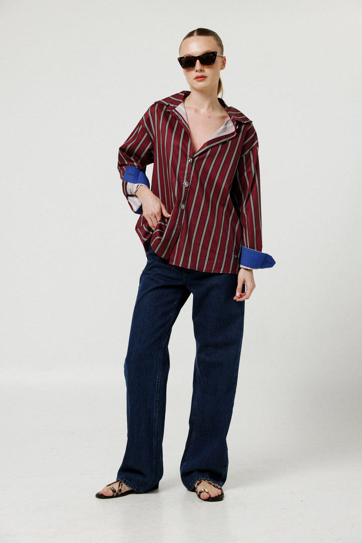 Crown Wine Buttoned Shirt