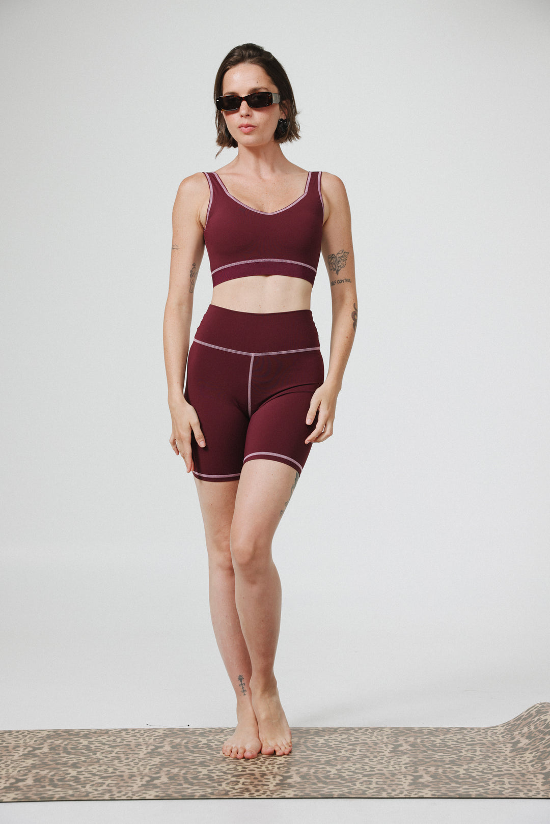 Lanir Wine Short Leggings